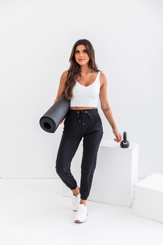 Your Every Movement Black Active Joggers | The Pink Lily Boutique