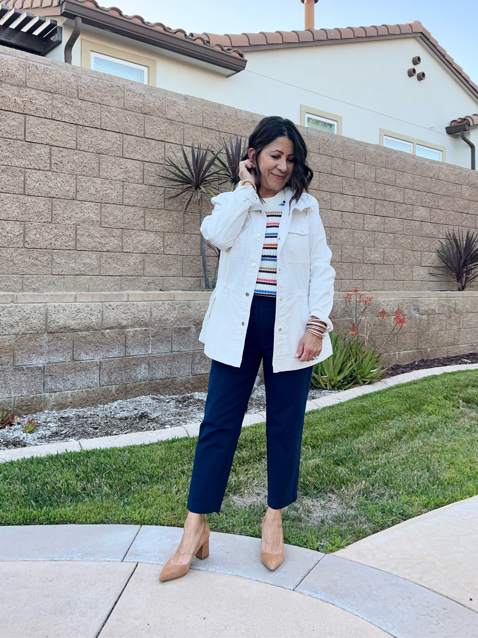 Back to School outfit idea
LOFT striped sweater vest 


Teacher outfit | teacher outfit ideas | petite outfits | petite outfit ideas | petite style

#LTKteacher #LTKover40

#LTKSaleAlert #LTKBacktoSchool #LTKStyleTip