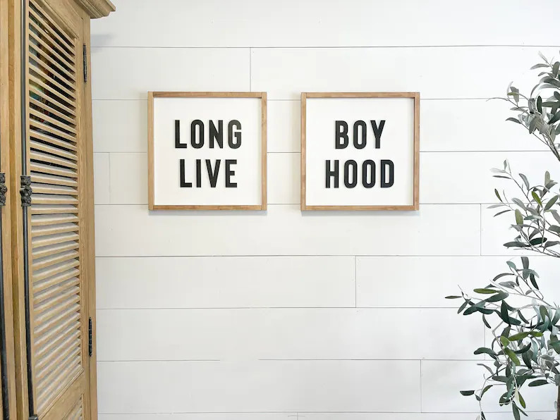 Long Live Boyhood Duo Signs | Long Live Boyhood Signs - Etsy | Etsy (US)