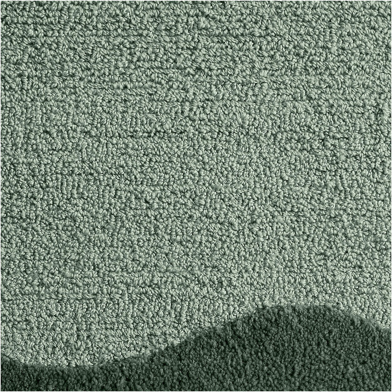 Wavy Border Muted Blue Kids Performance Area Rug 6'x9' + Reviews | Crate & Kids | Crate & Barrel