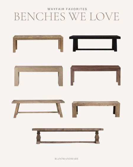 My favorite wooden bench in every wood tone. 

Neutral home/organic decor/styling/home essentials/bedroom decor/living room decor/wayfair/favorite finds/home decor

#LTKhome #LTKU #LTKstyletip