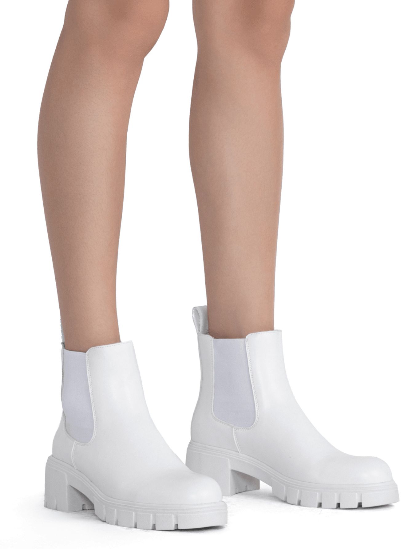 Comfyshoes Women's Ankle Boots 9606 Chelsea Platform Heel Booties For Women | SHEIN