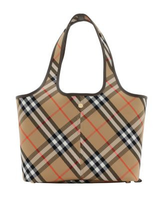 Small Check Large Cotton Tote | Bloomingdale's (US)