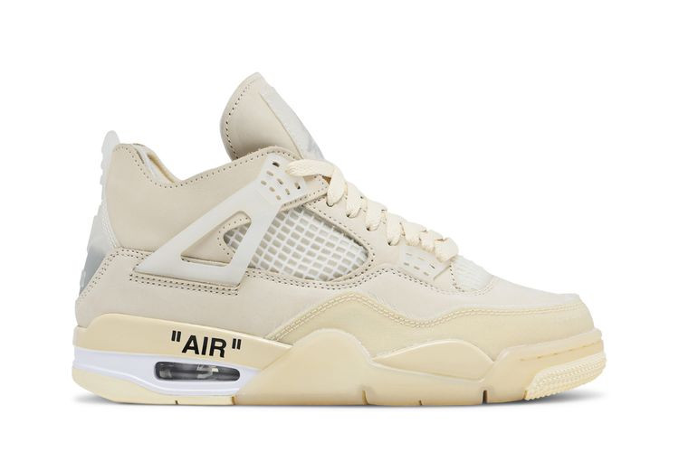 Off-White x Wmns Air Jordan 4 Retro SP 'Sail' | GOAT