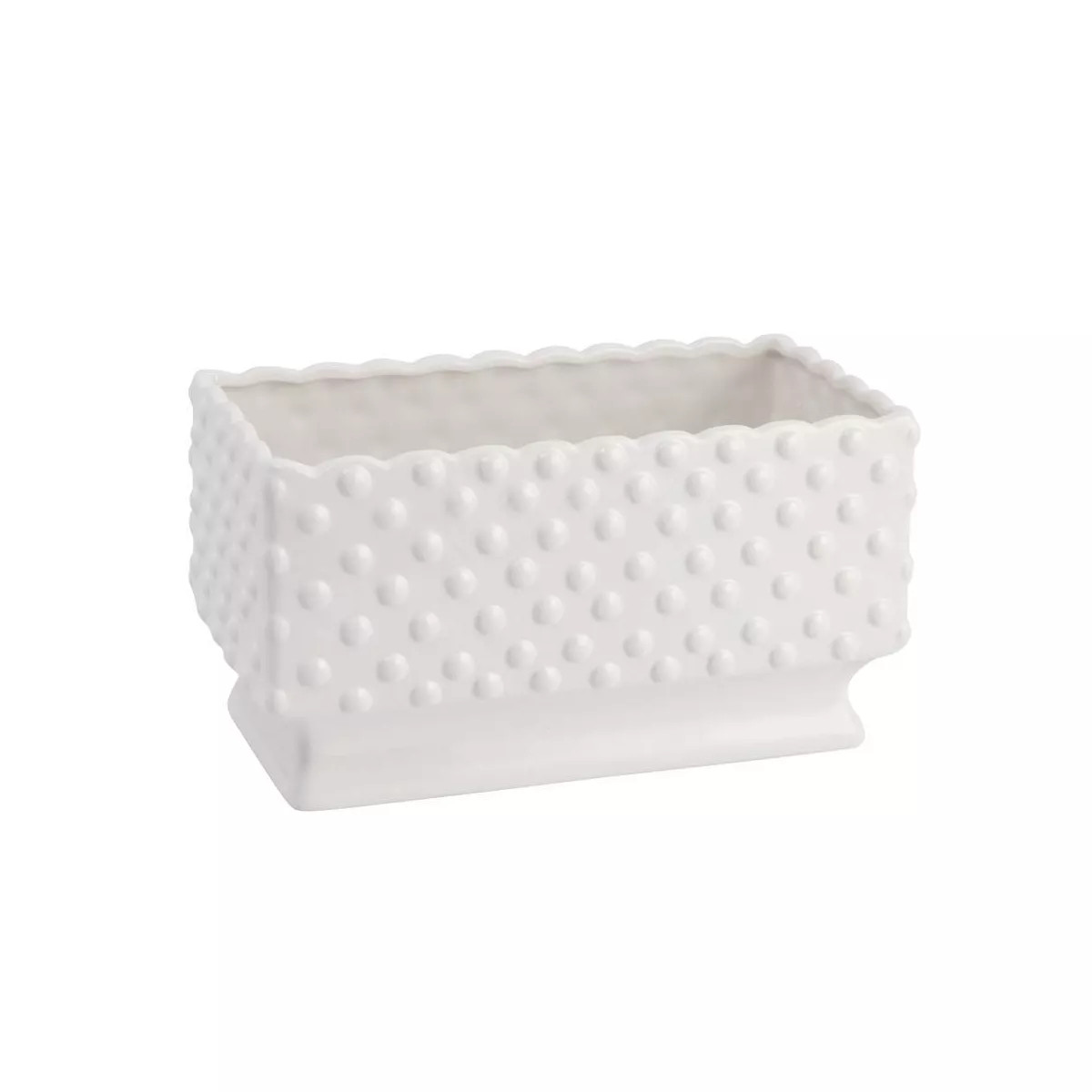 Ceramic Hobnail Planter - White - Storied Home | Target