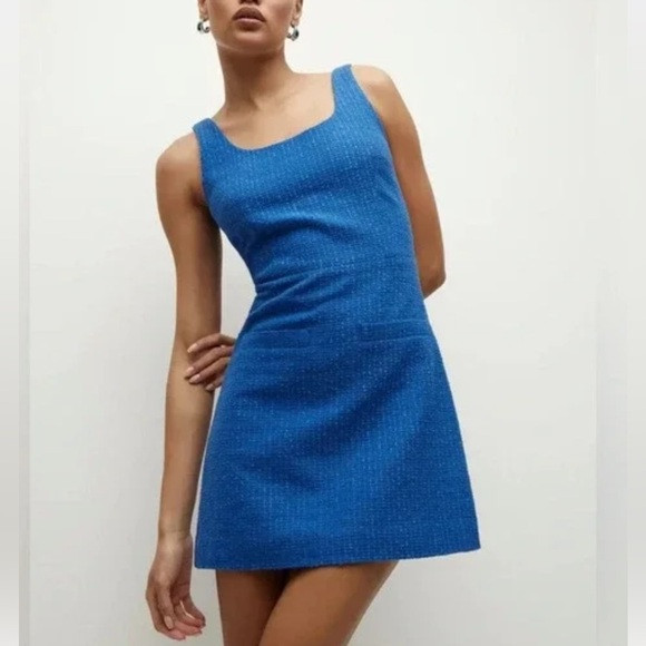 NWT VERONICA BEARD sabra tweed dress in cobalt Sz 6 | Poshmark