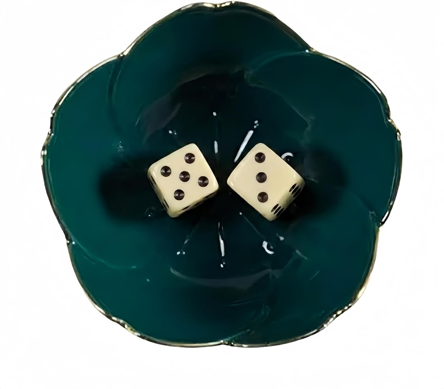 Mahjong Dice Dish - Premium Emerald Ceramic Tray for Game Night, Mahjong Accessories, Token and Chip Holder, Elegant Jewelry Ring Dish, Vanity Trinket Organizer & Desktop Clutter Solution, 1-Pack | Amazon (US)