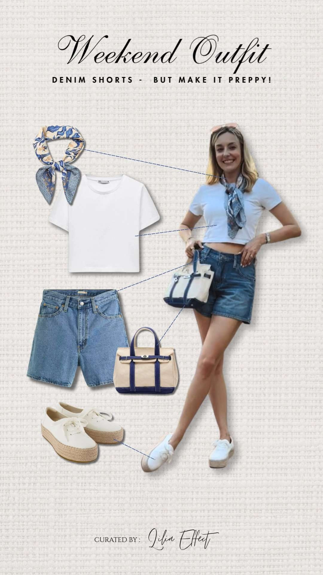 Weekend outfit — denim shorts, but make it preppy 🤍 Classic, polished touches with an easy casual feel—the perfect mix of relaxed and put together. ✨
 

 #LTKootd #LTKSeasonal #LTKSaleAlert