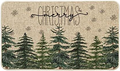 Amazon.com : Artoid Mode Pine Trees Snowflakes Merry Christmas Welcome Decorative Doormat, Season... | Amazon (US)