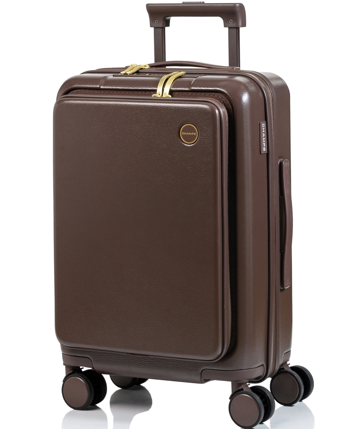 Champs 21.5" Onyx Hardside Carry-on Luggage - Brown | Macy's
