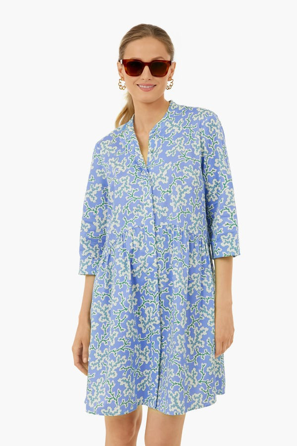 Retro Reef Royal Shirt Dress | Tuckernuck (US)