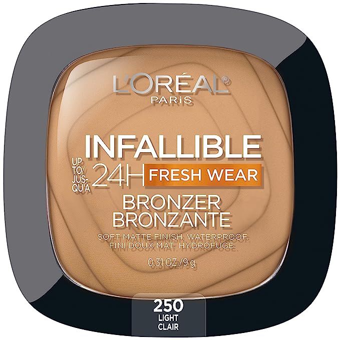 L'Oreal Paris Infallible Up to 24H Fresh Wear Soft Matte Longwear Bronzer. Waterproof, heatproof,... | Amazon (US)