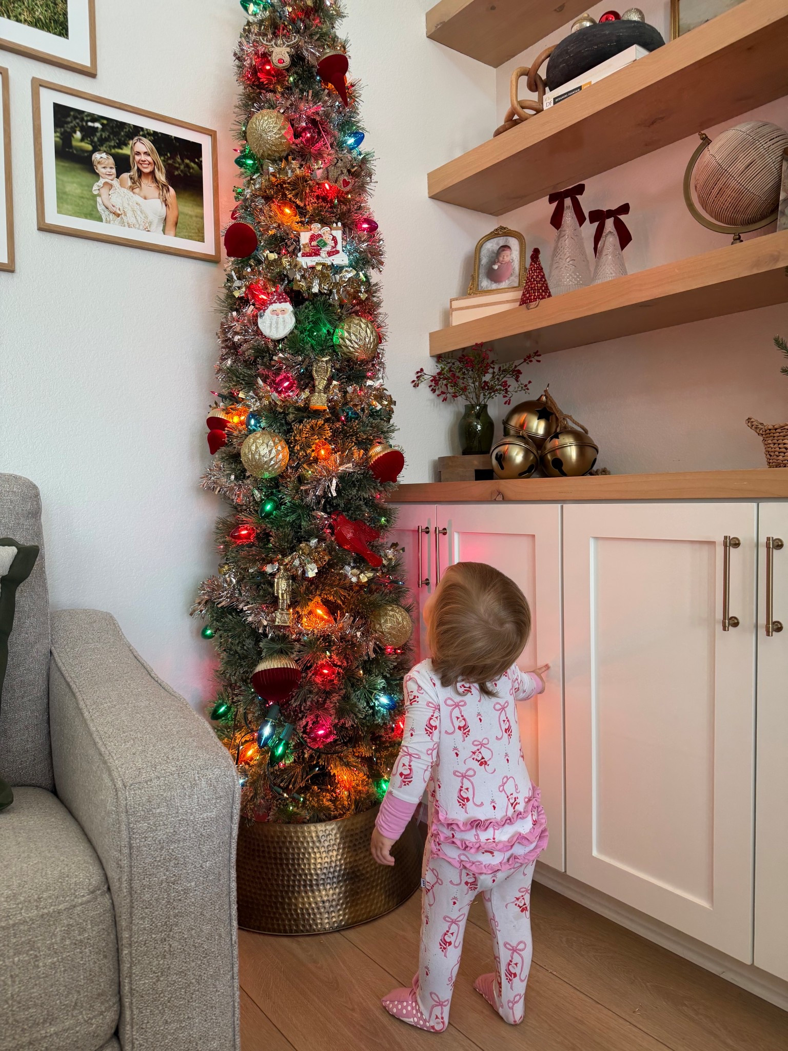 Linked the tree collar( I used half and bent it around the top pencil tree). 

#LTKHoliday #LTKHome