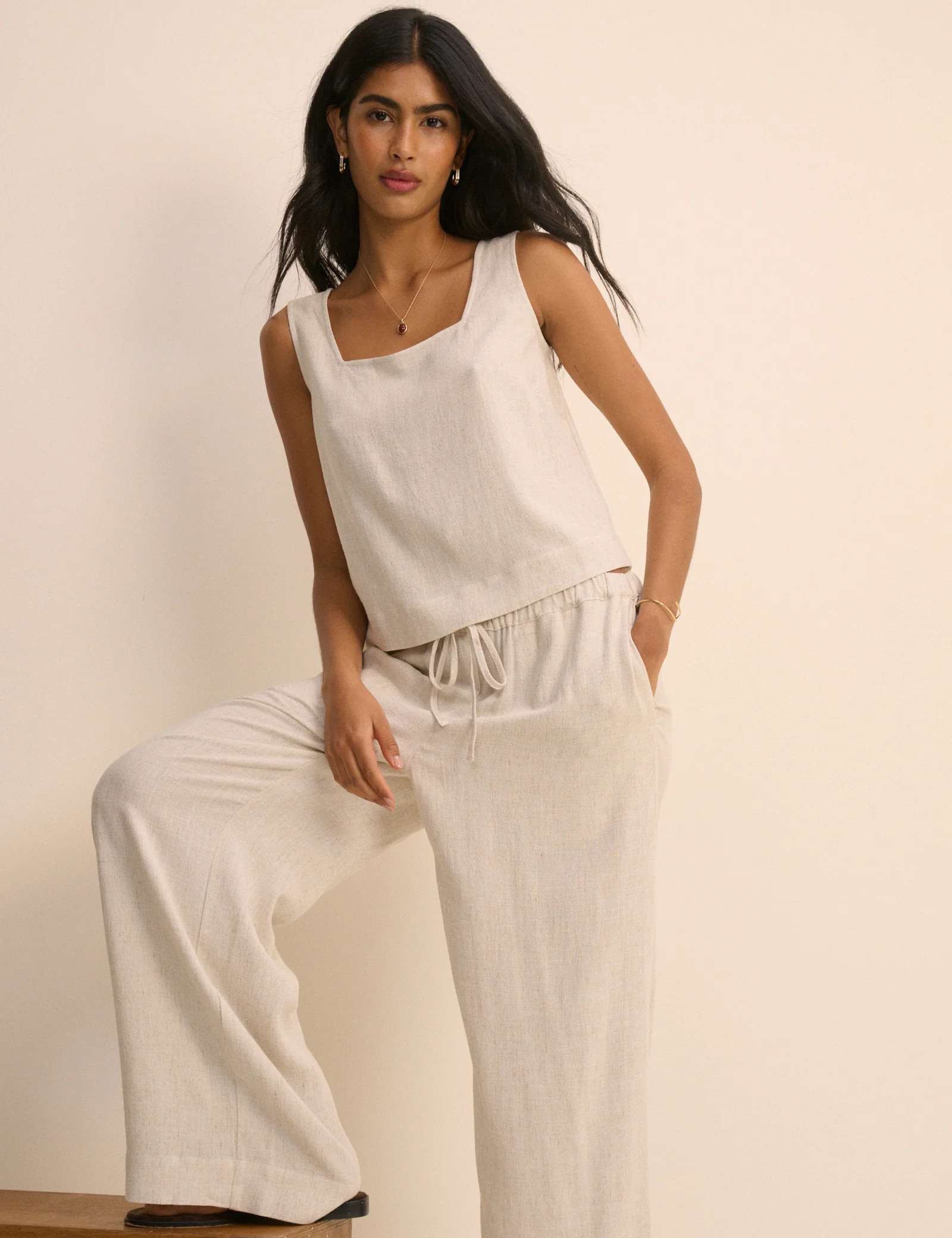 Stone Square Neck Swing Top | Nobody's Child