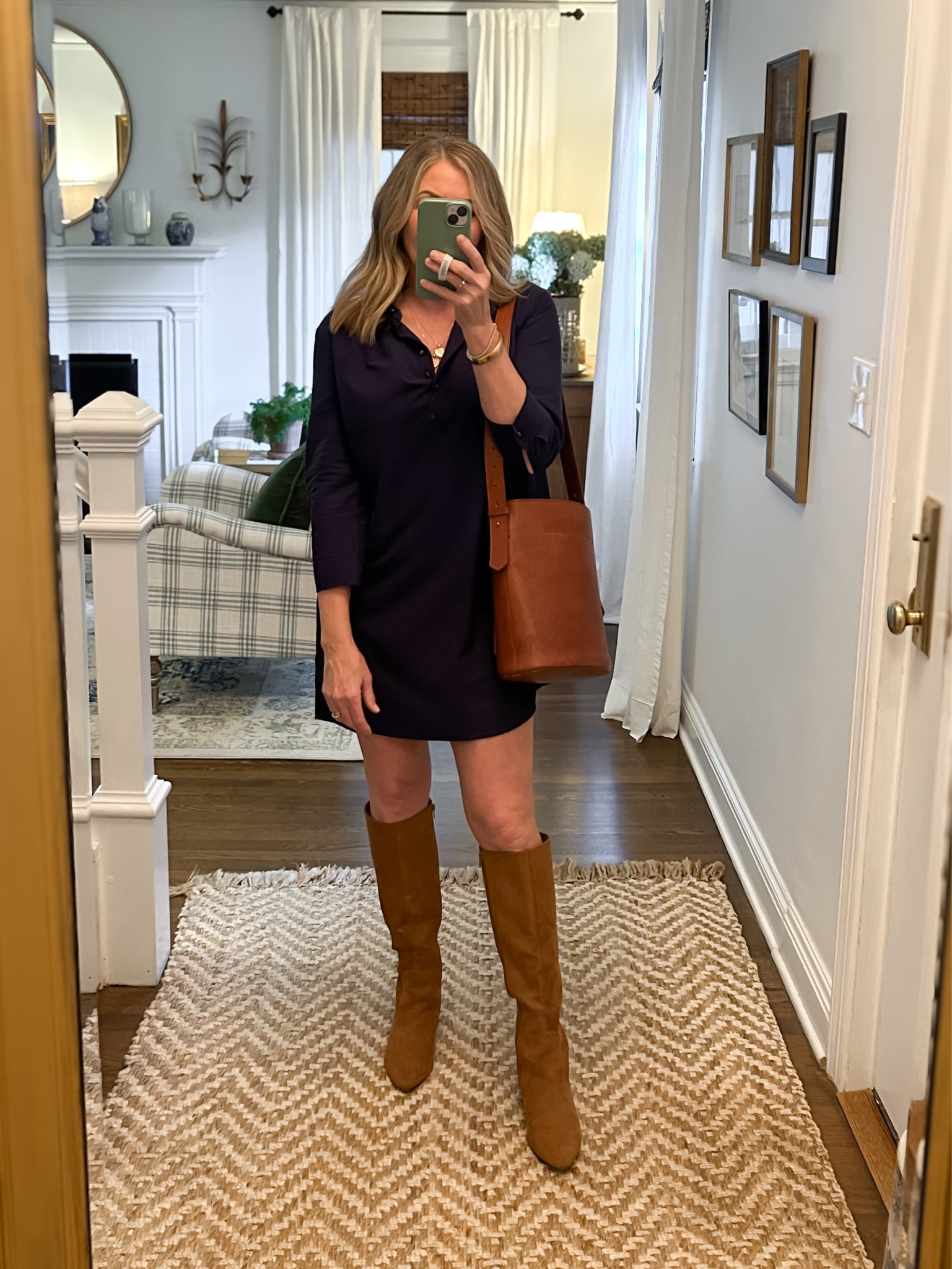 Date night!  Shirt dress boots #LTKover50 

#LTKstyletip #LTKshoecrush