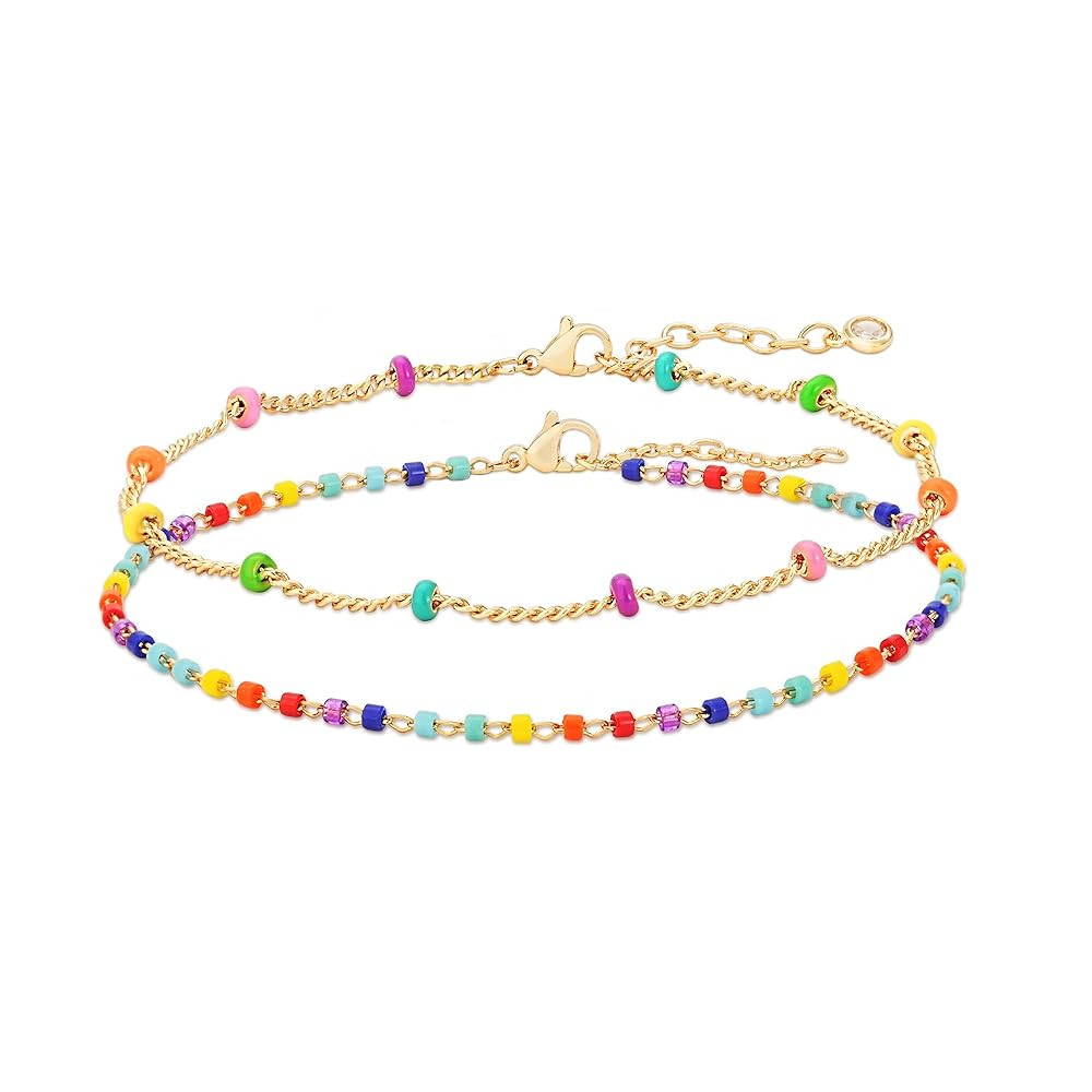 MTMY Gold Chain Bracelet for Women 14K Gold Plated Dainty Bracelets with Adjustable Chain Cute Br... | Amazon (US)