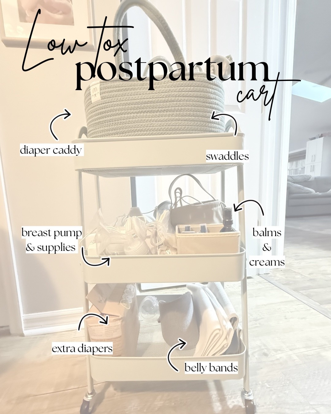Low tox postpartum cart 

#lowtox #postpartum 

#LTKBaby #LTKSaleAlert #LTKmomlife