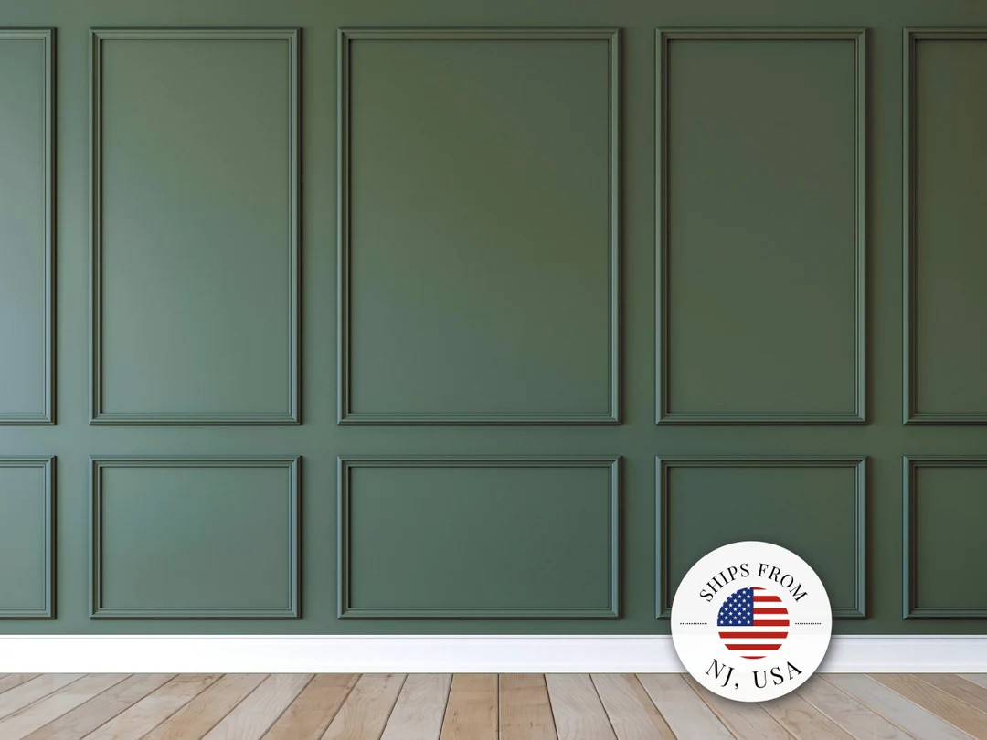 Self-adhering Wall Molding Kit - Pre-cut Wall Paneling Kit - Accent Wall Trim - Wainscoting - 1 P... | Etsy (US)