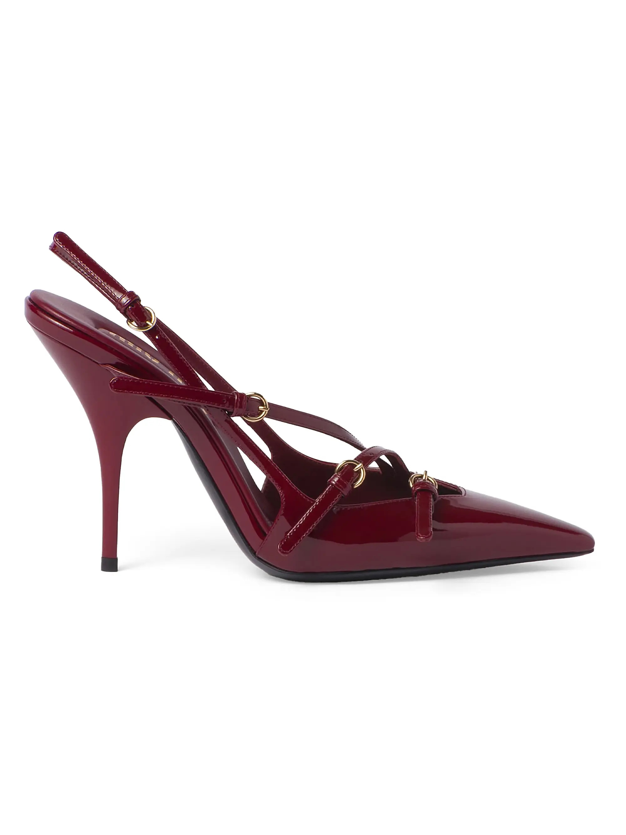 Patent Leather Slingbacks With Buckles | Saks Fifth Avenue