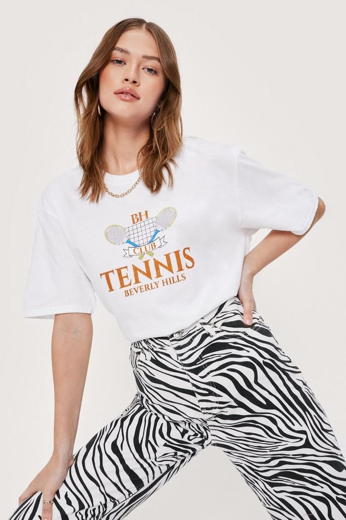 Tennis Club Beverly Hills Graphic T-Shirt | Nasty Gal (US)