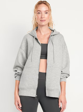 Oversized Bounce Fleece Zip Tunic Hoodie | Old Navy | Old Navy (US)