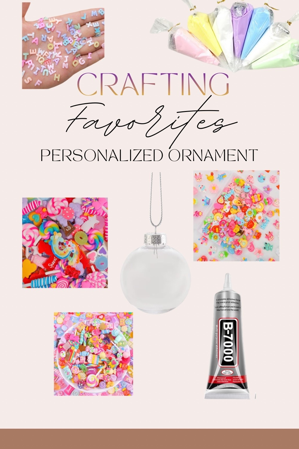 Crafting supplies for my favorite personalized frosting ornament 

#LTKKids #LTKmomlife #LTKHoliday