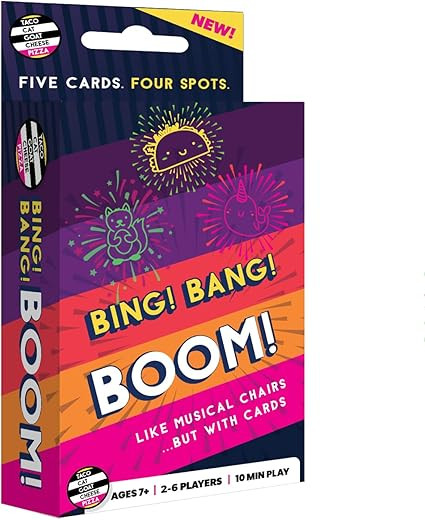 Bing Bang Boom Hilariously Fun Card Game for Family Game Night by Taco Cat Goat Cheese Pizza | Ea... | Amazon (US)