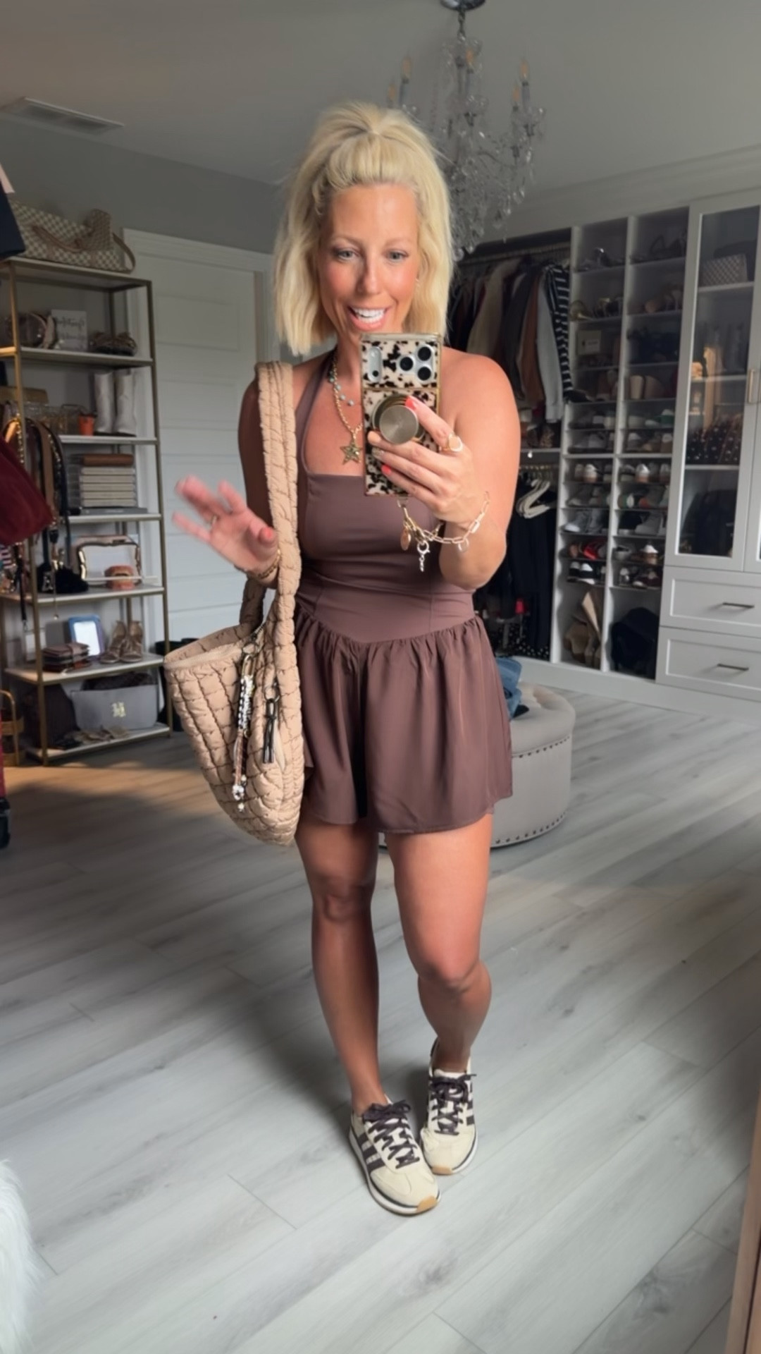 This romper had a halter style neckline! So unique!
⬇️⬇️⬇️
Wearing size medium
Shoes TTS

#LTKSaleAlert #LTKActive #LTKmomlife