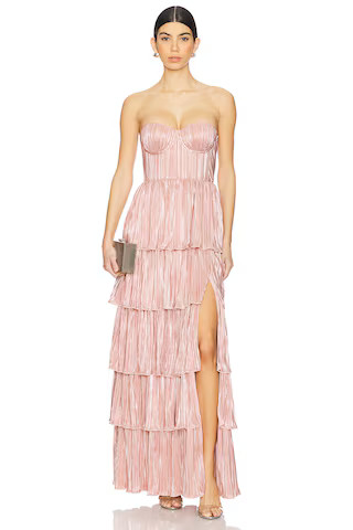 Lovers and Friends Hattie Gown in Rose Gold from Revolve.com | Revolve Clothing (Global)