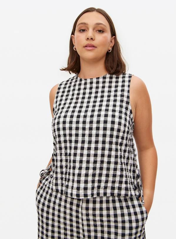 Gingham Printed Sleeveless Co-ord Shell Top 14 | Tu Clothing