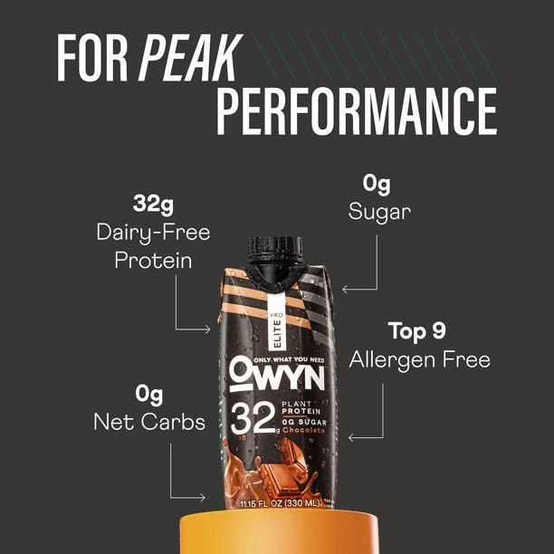 OWYN Pro Elite 32g Keto Plant Protein Shake, Chocolate 11.15 fl. oz., 15 pk. - Samsclub.com | Sam's Club