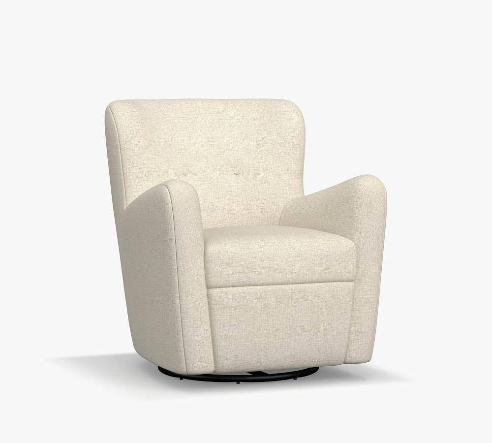 Hart Upholstered Swivel Armchair | Pottery Barn (US)
