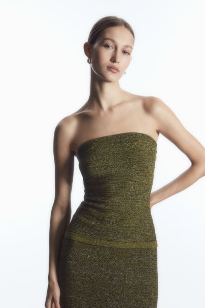 GLITZERNDES STRUKTURIERTES BANDEAU-OBERTEIL | H&M (DE, AT, CH, NL, FI)