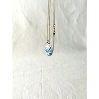 Porcelain Pendant, Gzhel Style Necklace, Painting Porcelain Ceramic Pe | Etsy (US)