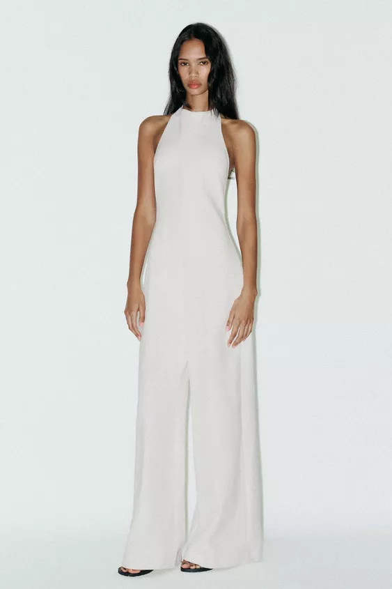 OPEN BACK LONG JUMPSUIT | Zara US
