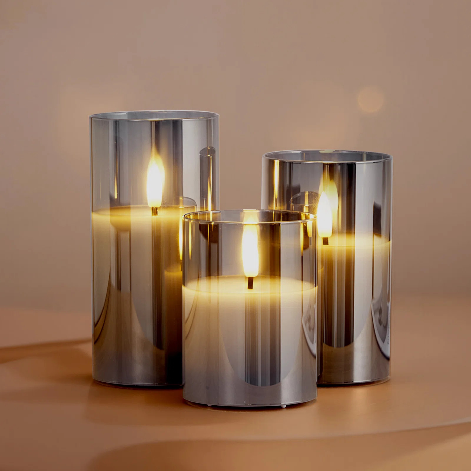 Flameless LED Candles 3 Pack Battery Operated Candles with Remote Control | Wayfair North America
