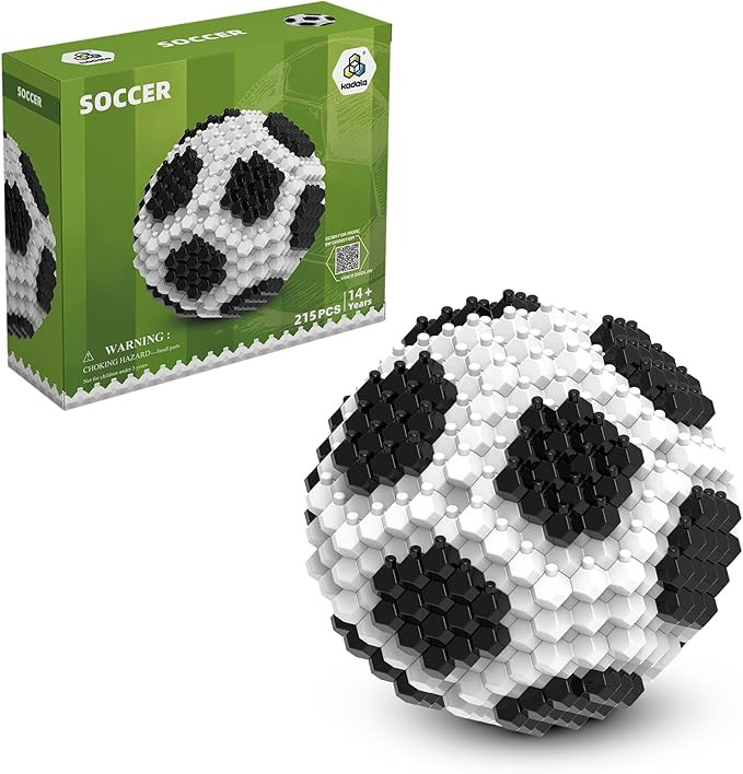 Fun Soccer Building Set 215PCS, Extremely Challenging STEM Building Blocks Decor for Adults Kids,... | Amazon (US)