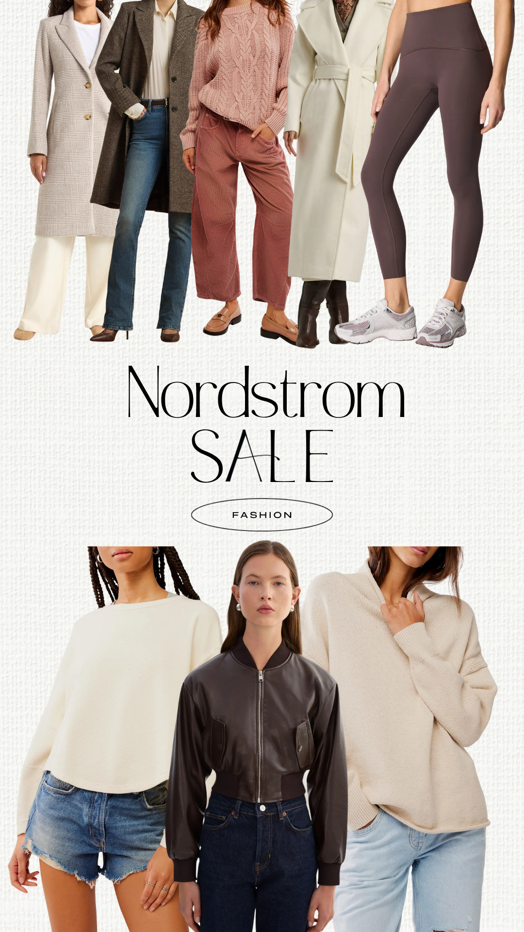 Nordstrom sale fashion finds for fall and winter. Long and short pea coats  and jackets. Oversize long sleeve shirts, tunics and cardigans. Moto jackets. High waisted compression leggings. Neutral elevated casual outfits. Tie waist jackets and cardigans.  

 #LTKSeasonal #LTKSaleAlert #LTKPetite