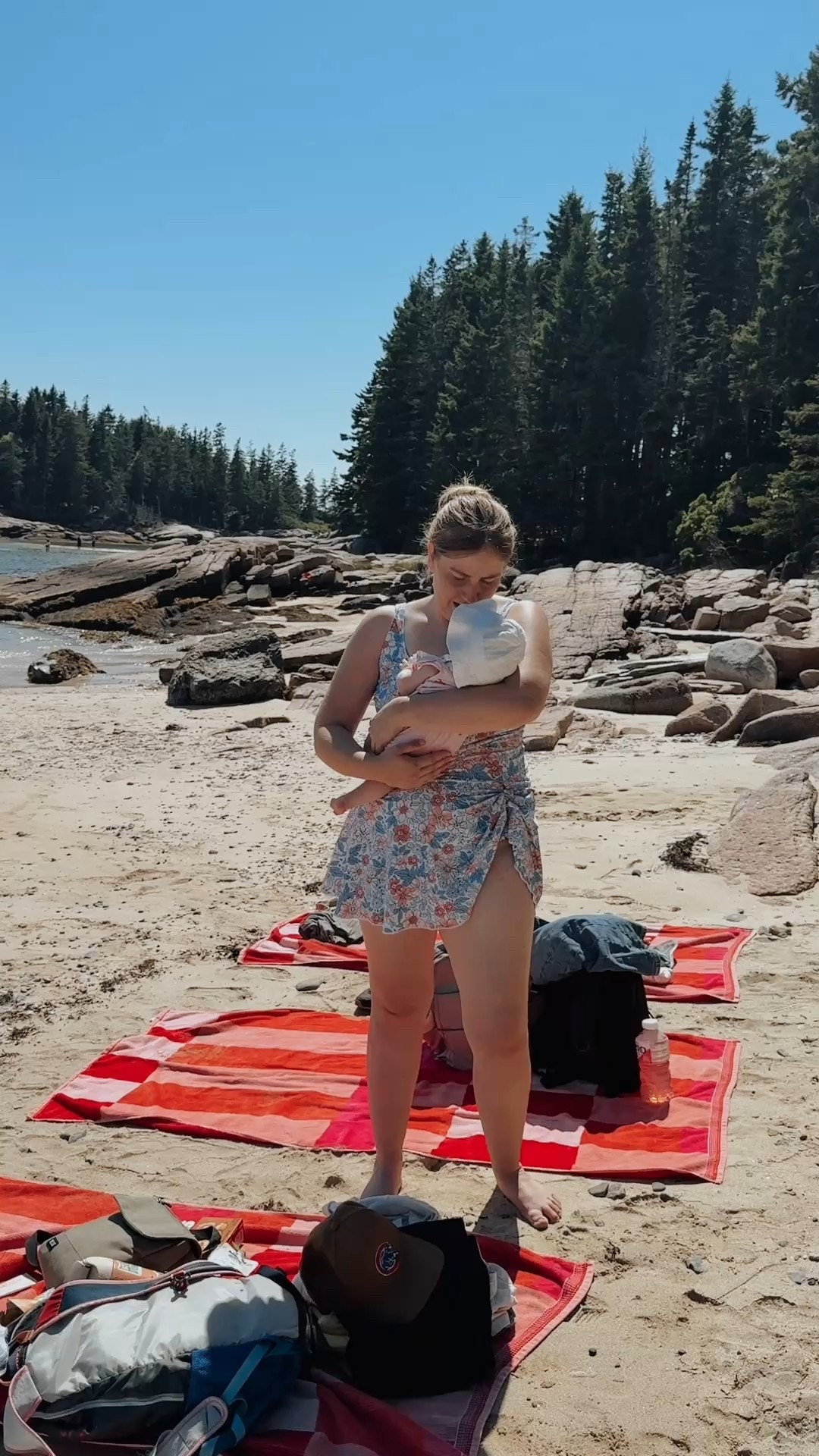 Postpartum swimsuit for the soft belly mamas 🌸