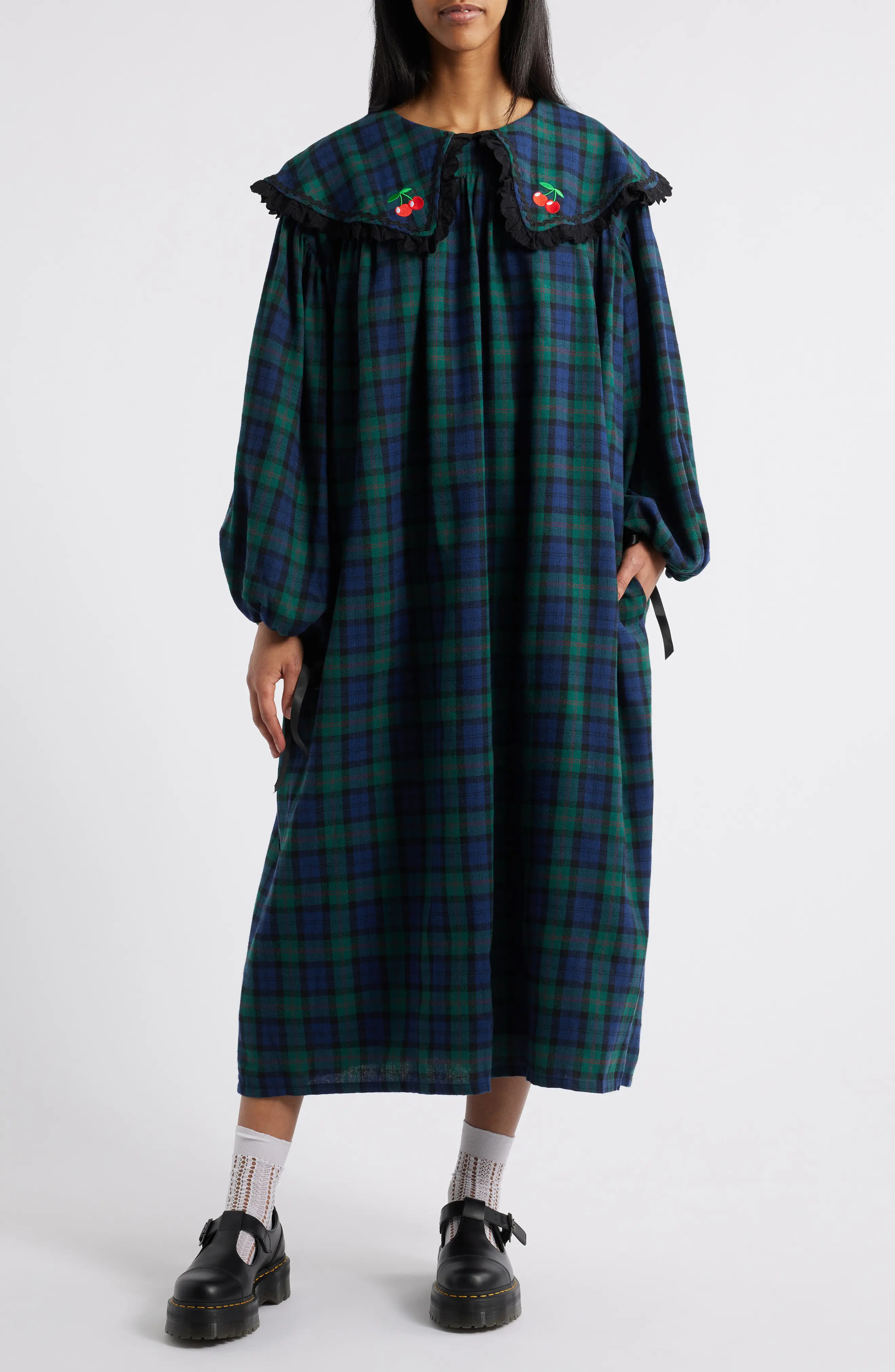 Dressed in Lala Magic Maker Long Sleeve Plaid Maxi Dress (Women) | Nordstrom | Nordstrom