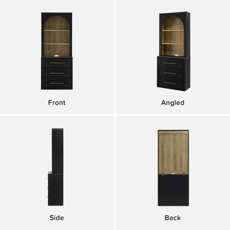 Mopio Blake Storage Cabinet with Hutch, Sideboard Buffet Cabinet with Storage, Kitchen Pantry Cab... | Walmart (US)