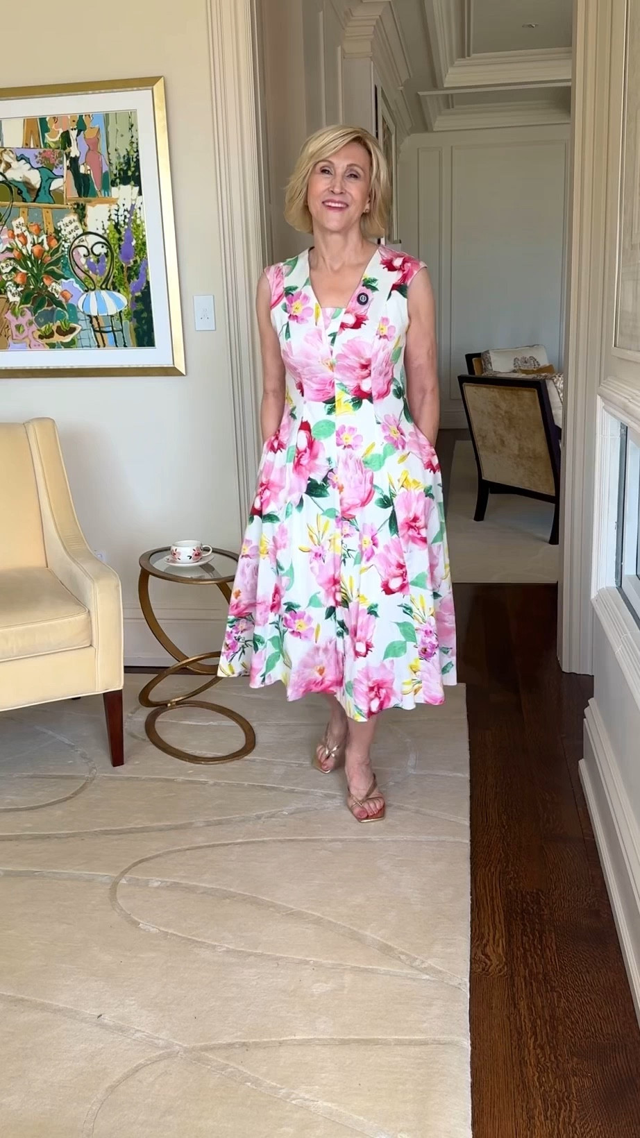 Macys  Friends and Family Sale is on with 30% OFF this fabulous Floral dress that is perfect for weddings, baby showers, graduation, Mother’s Day, and more.  

The gorgeous silhouette, flattering neckline, and lively, feminine floral print give this pretty special occasion dress a chic, modern vibe.   

Love the thong kitten heel sandals that are all the rage this spring. So delicate and comfy!

Everything fits true to size. I’m a size 6, small. Shoes are size 8.

Macy’s Friends & Family Sale - Enjoy the best value on the best brands with 30% off, 15% off Beauty, and earn Star Money. *exclusions apply*

4/22 to 5/3
#macyspartner @macys


#LTKSeasonal #LTKOver40 #LTKSaleAlert