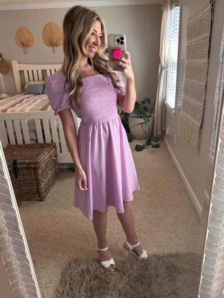 I’m loving the spring style! This is the perfect Easter dress. I love the puff sleeves and smock top waste. On sale for $30

Pregnancy and postpartum friendly  🤍

#LTKfindsunder50 #LTKbump #LTKtravel