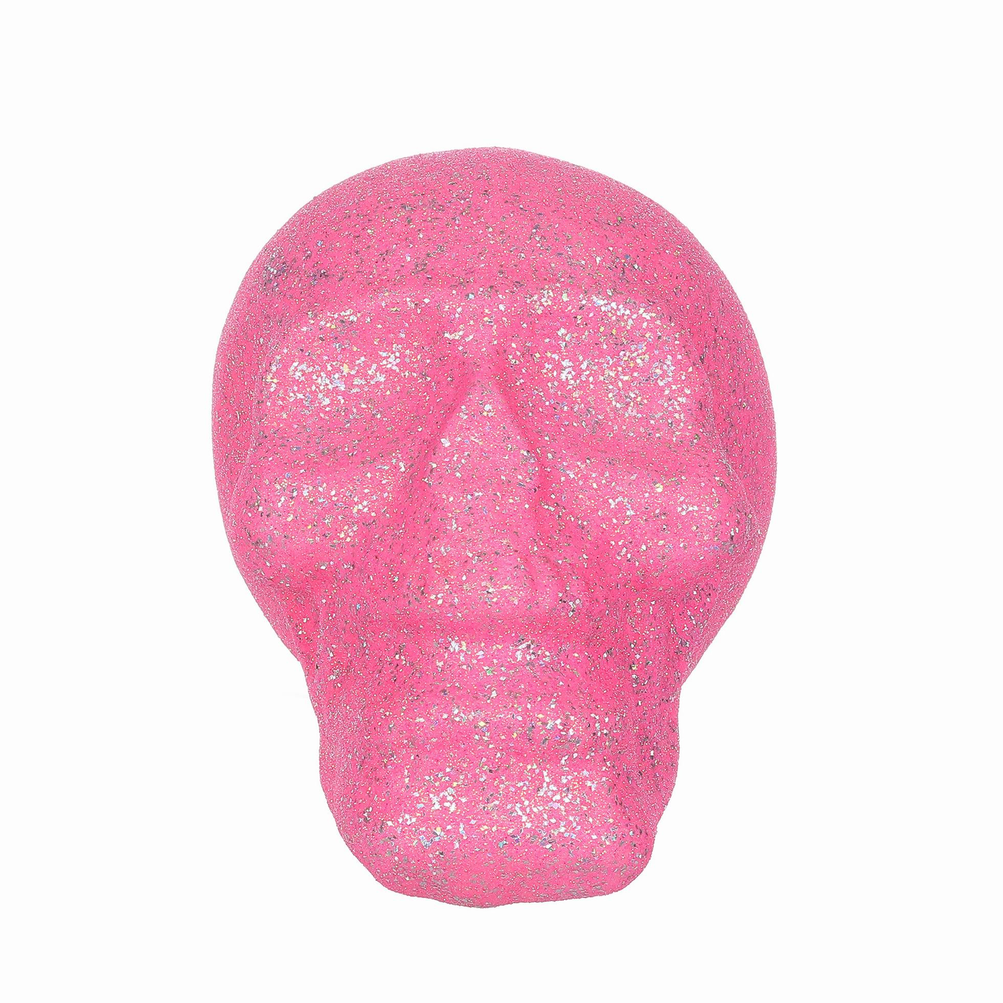 Halloween Pink Glitter Foam Skull Decoration, by Way To Celebrate - Walmart.com | Walmart (US)