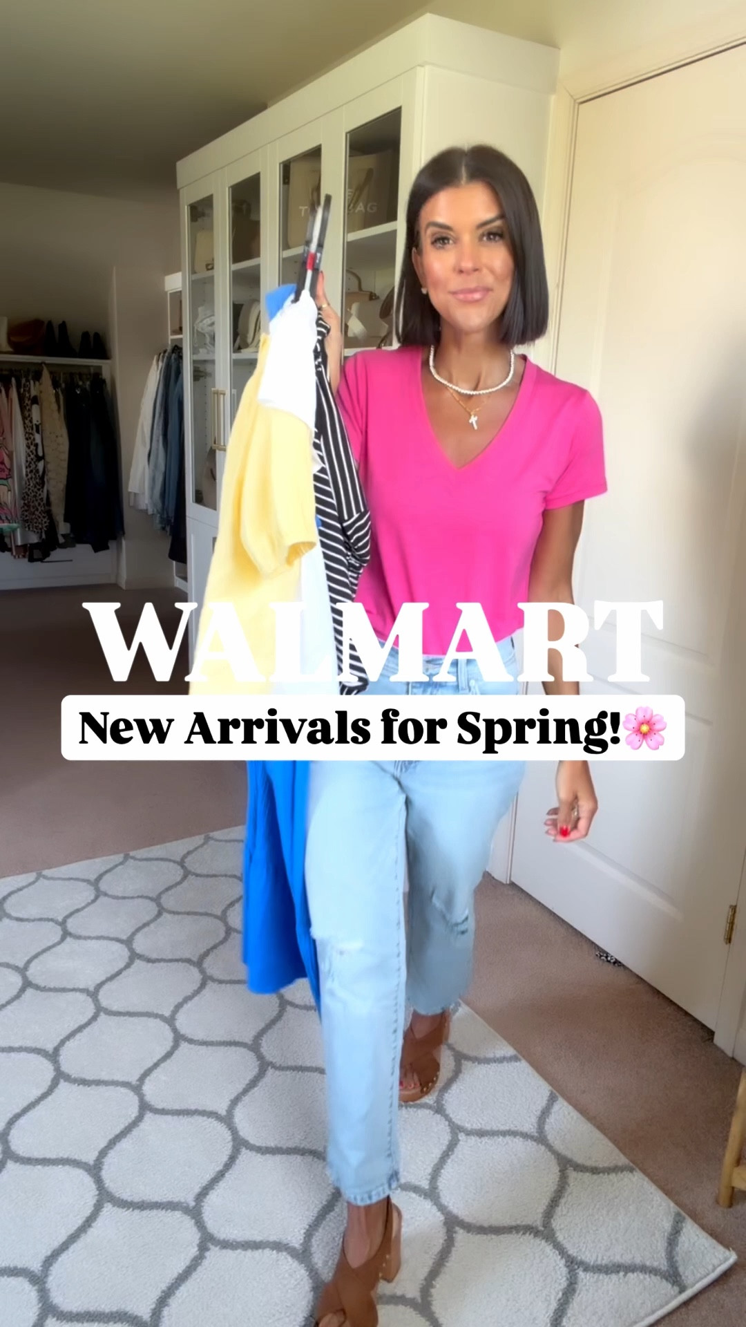 Walmart new arrivals for spring! I’m in size xs in all of the tops and the blue dress. My true size 0 in jeans, and size small in black and white shorts and purple pull on pants. I’m 5’5 for reference .

#LTKstorytime #LTKSeasonal #LTKootd