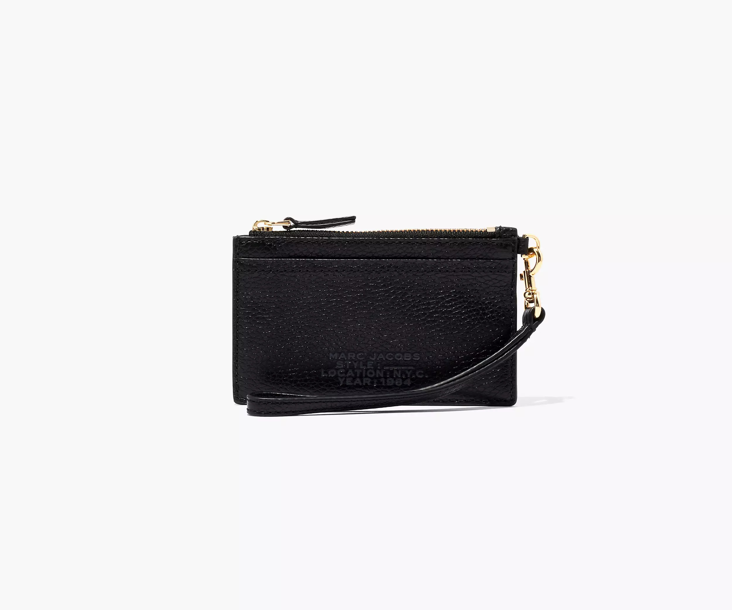 The
Leather Top Zip Wristlet | Marc Jacobs
