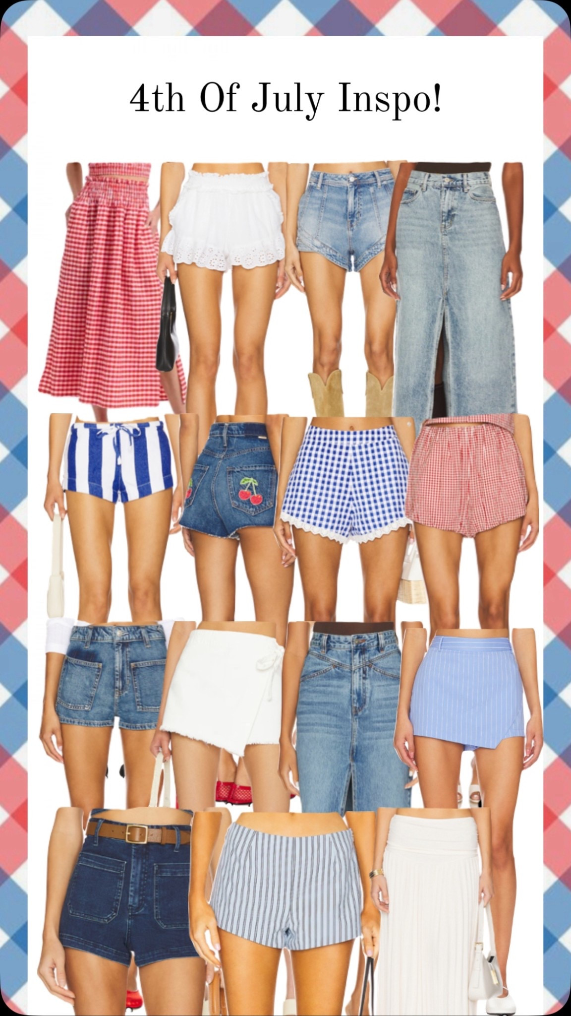 4th Of July Outfit Inspo!! (Bottoms)🇺🇸🌭
#4thofjuly #usa #america

#LTKStyleTip #LTKSeasonal