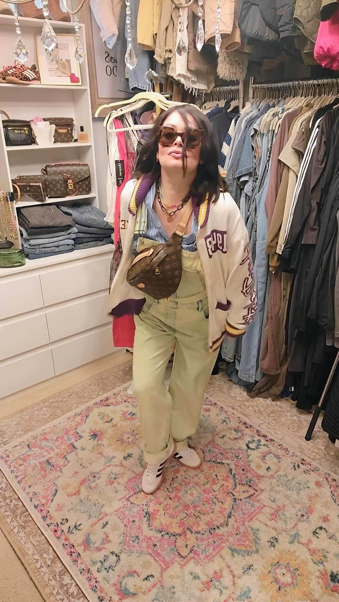 Wearing a small in the overalls I got the regular length. I have these in another color in petite length & wanted to see the difference. I am 5’1”

Shoes are tts 

Similar cardigan & top


#LTKStyleTip #LTKOver40 #LTKShoeCrush