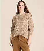 Lou & Grey Marled Open Stitch Sweater | LOFT