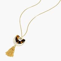 Bead-and-tassel pendant necklace | J.Crew US